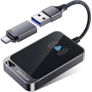 Jemluse Wireless CarPlay Adapter, Innovative Dual-Core 5G Chipset for Ultra-Fast Connection, Converts Wired to Wireless Apple Dongle, Plug & Play, for Cars (2016-2025) & iOS (10+)